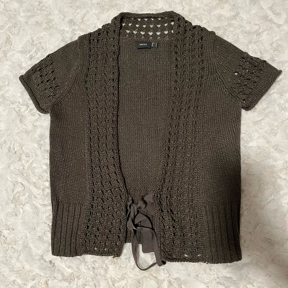 Max Studio Olive Knit Cardigan